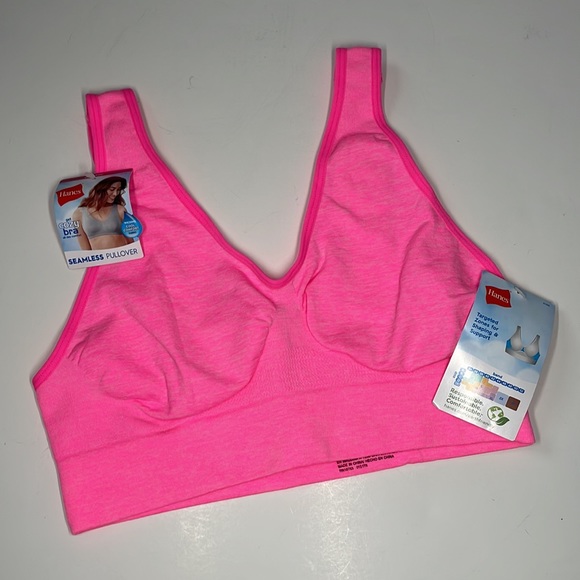 Hanes Women's Get Cozy Pullover ComfortFlex Fit Wirefree Bra - Small - Picture 2 of 11